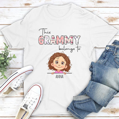 This Grandma Belongs To - Personalized Custom Unisex T-shirt - Blithe Hub