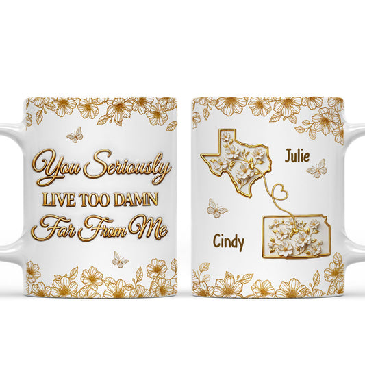 Wish You Closer - Personalized Custom 3D Inflated Effect Mug