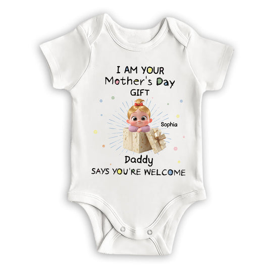 Mum You Are Welcome - Personalized Custom Baby Onesie