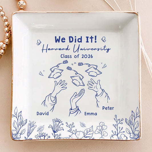 We Did It - Personalized Custom Jewelry Dish