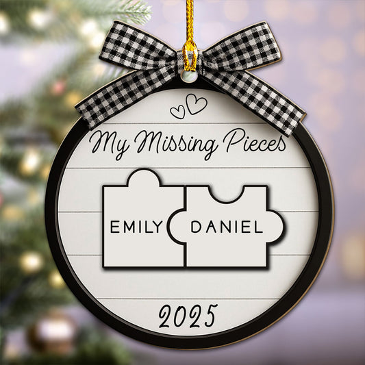 Never Gone From My Heart - Personalized Custom 3D Effect Wood Ornament