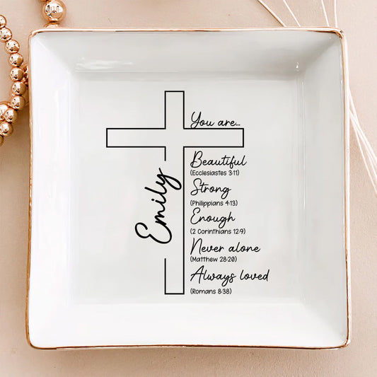You Are Chosen And Loved - Personalized Custom Jewelry Dish