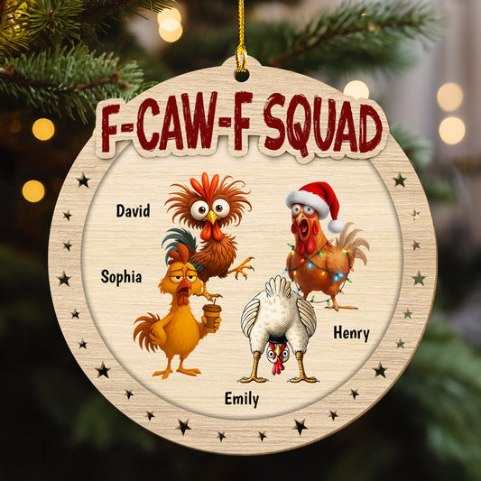FCAWF Squad - Personalized Custom Wood Ornament