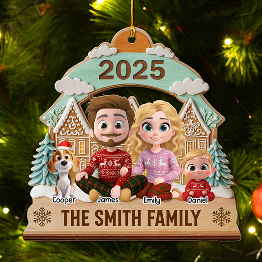 Our New Journey Begins Together - Personalized Custom 3D Effect Wood Ornament