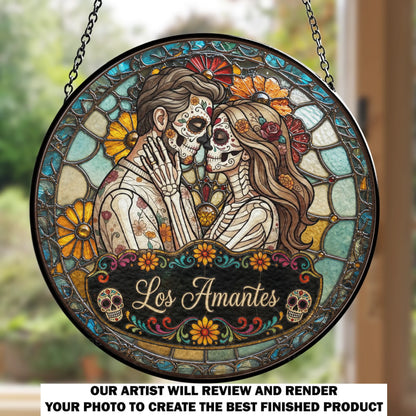 Mockup window hanging suncatcher