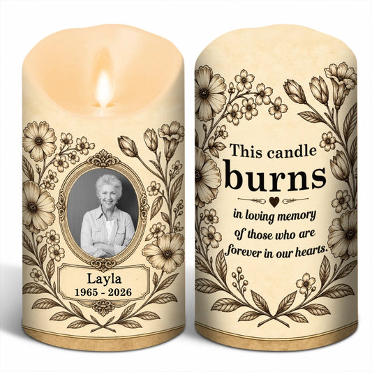 Led candle 2 mặt