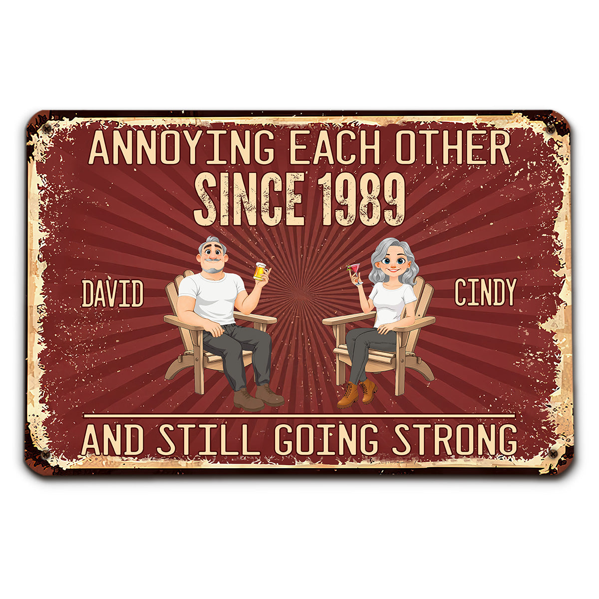 Everlasting Love - Personalized Custom Metal Sign – Wrappiness UK