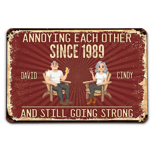 Everlasting Love - Personalized Metal Sign