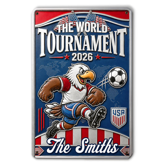 Hosted By America - Personalized Custom 3D Inflated Effect Metal Sign