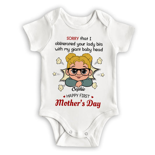Big Head Big Love - Personalized Custom Baby Onesie
