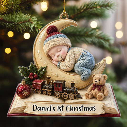 Custom Baby First Christmas Ornament for New Parents •  Lovely Christmas - Personalized Acrylic Ornament