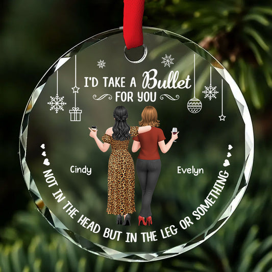 The Best Kind Of Friendship - Personalized Custom Glass Ornament