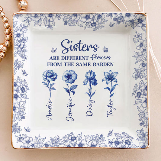 The Same Garden More Flowers Version - Personalized Custom Jewelry Dish