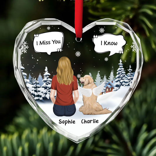 Missing You Every Season - Personalized Custom Glass Ornament