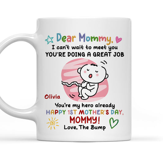 Seeing You As A Mom Is Everything - Personalized Custom Coffee Mug