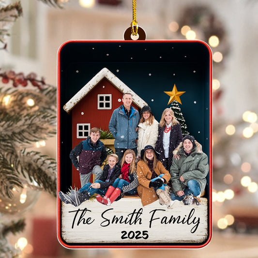 Together Family Photo - Personalized Custom Acrylic Ornament