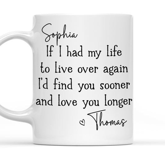 Love You Longer - Personalized Custom Coffee Mug