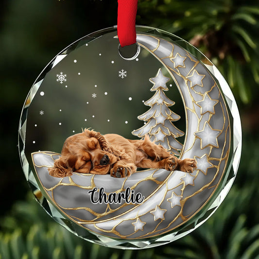 Custom Photo Keepsake Christmas Ornament • Beside Pearl Of You Photo - Personalized 3D Effect Glass Ornament