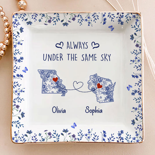 Under the Same Sky - Personalized Custom Jewelry Dish
