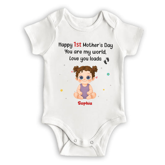 You Are My World - Personalized Custom Baby Onesie