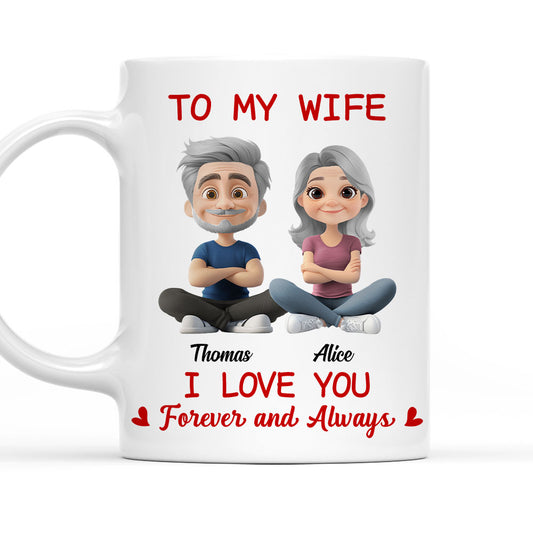 In Love With You My Wife - Personalized Custom Coffee Mug