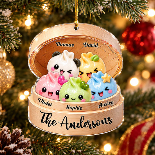 Kawaii Dumpling - Personalized Acrylic Ornament