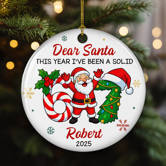 I Have Been A Solid Six Seven - Personalized Custom Ceramic Ornament