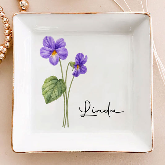 Your Own Flower - Personalized Custom Jewelry Dish
