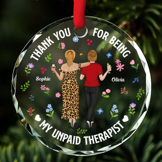 The Listener Award - Personalized Custom Glass Ornament
