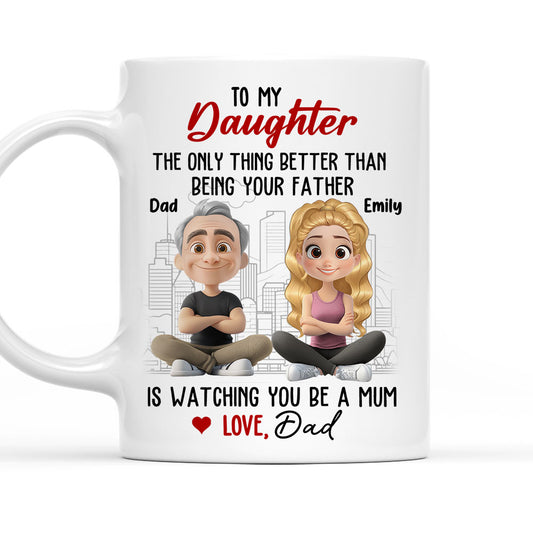 Watching You Become A Mum  - Personalized Custom Coffee Mug