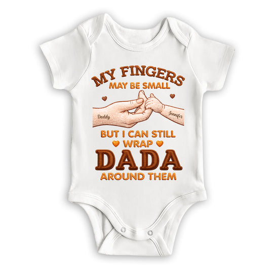 My Fingers Are Small - Personalized Custom Baby Onesie