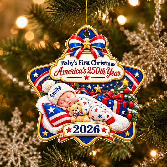 Sweet Baby Christmas - Personalized Acrylic Ornament