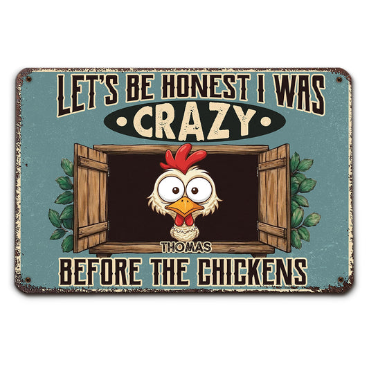I Was Fine Before - Personalized Custom Metal Sign