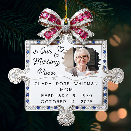 You Fit Our Hearts Perfectly - Personalized Custom Acrylic Ornament