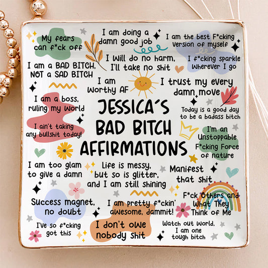 I Choose Me First - Personalized Custom Jewelry Dish