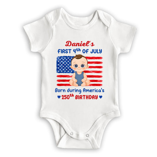 Baby First Freedom - Personalized Custom Baby Onesie