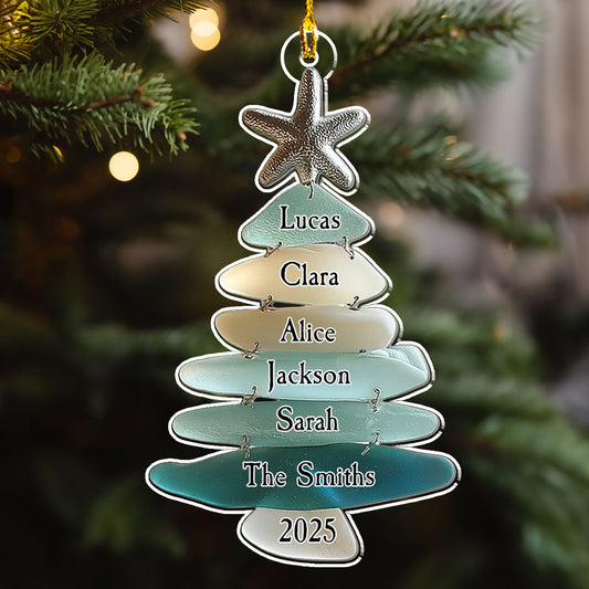 Family Sea - Personalized Custom Acrylic Ornament