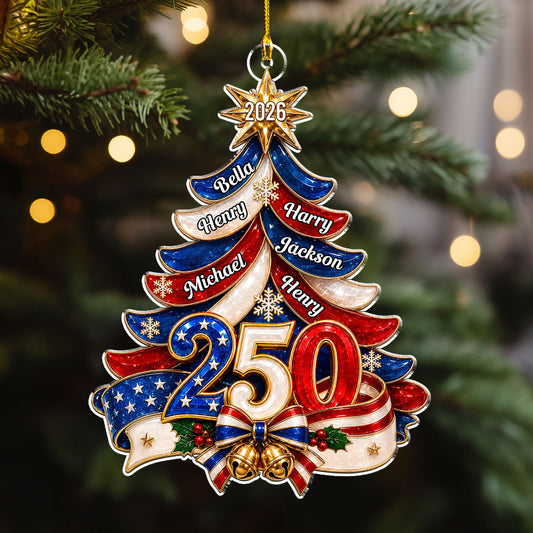 250 USA Anniversary - Personalized Acrylic Ornament