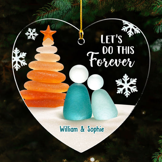 A Filled Heart With You - Personalized Custom 3D Effect Acrylic Ornament
