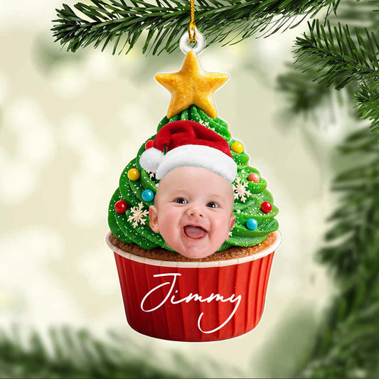 On Top Of Cupcake - Personalized Custom Acrylic Ornament