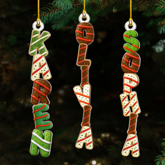 Sweet Letters Christmas - Personalized Custom Acrylic Ornament