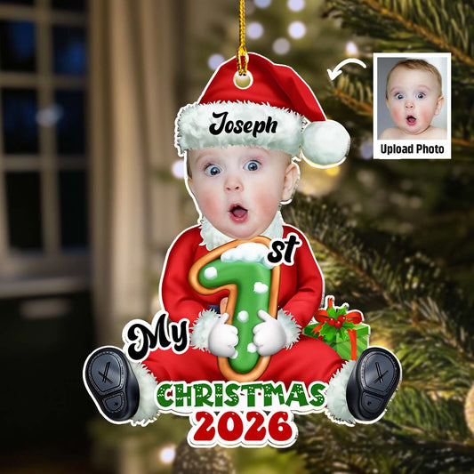 Santa Baby Christmas 2025 - Personalized Custom Acrylic Ornament