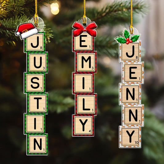First Snow Box Letter - Personalized Custom Acrylic Ornament