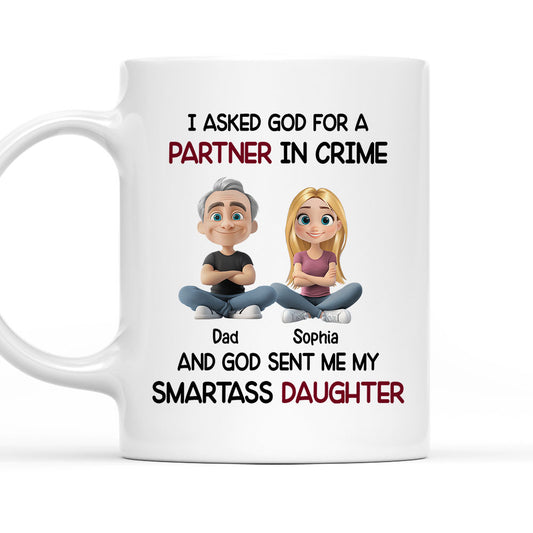 My Daughter As My Partner - Personalized Custom Coffee Mug