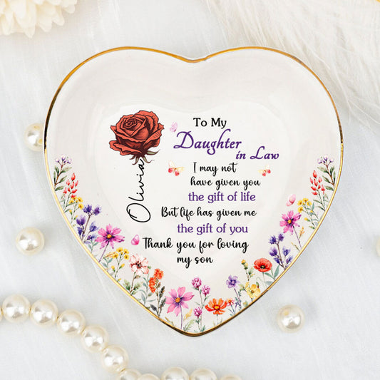 Forever Our Precious Daughter - Personalized Custom Jewelry Dish