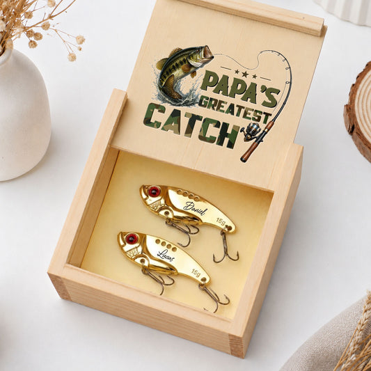 Dad Grandpa Greatest Catch - Personalized Custom Fishing Lure