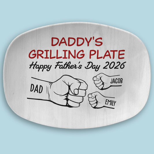 BBQ King Dad - Personalized Custom Platter