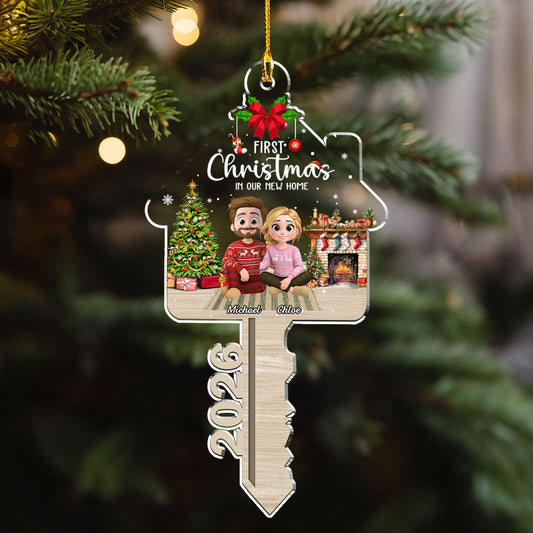 First Christmas In Our New Home - Personalized Custom Acrylic Ornament