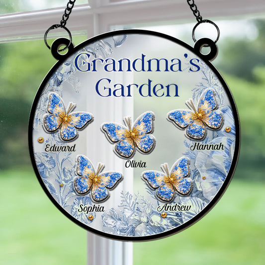 The Garden Mom -  Personalized Custom Suncatcher