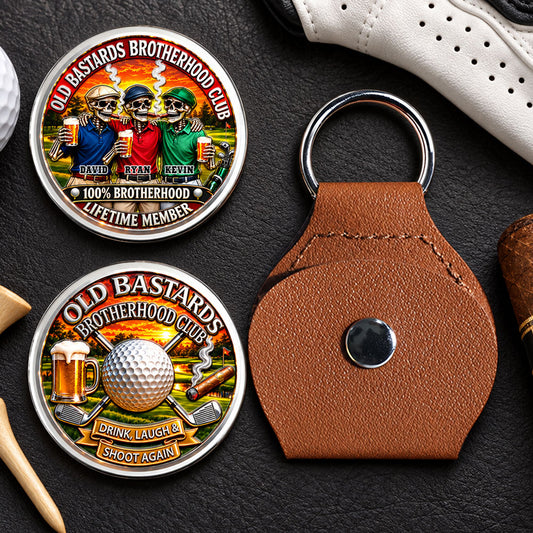 Brothers Tee Off Together Always - Personalized 3D Printing Pocket Hug